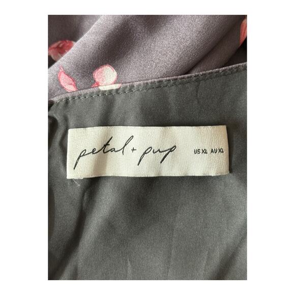 Petal & Pup Mila Floral Halter Maxi dress gray size X-Large XL - Picture 7 of 10